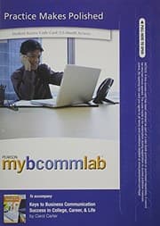 Tapa de Keys to Business Communication Student Access Code Card + My B Commlab Student Access