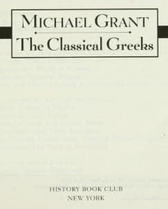 Tapa de The classical Greeks