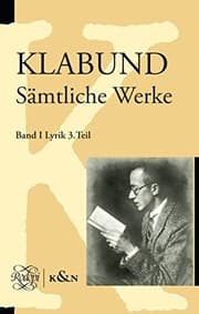Tapa de Klabund Sämtliche Werke : Band I