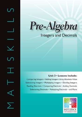 Tapa de Integers and Decimals