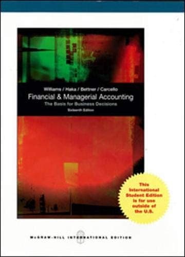 Tapa de Financial and Managerial Accounting