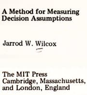 Tapa de A method for measuring decision assumptions