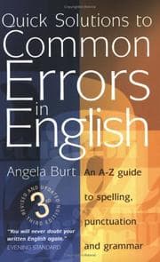 Tapa de Quick solutions to common errors in English