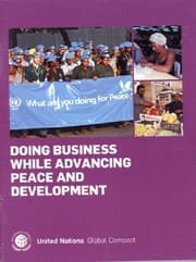 Tapa de Doing Business While Advancing Peace and Development