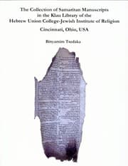 Tapa de The Collection of Samaritan Manuscripts in the Klau Library of the Hebrew Union College - Jewish Institute of Religion, Cincinnati, Ohio, USA
