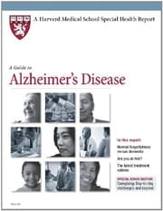 Tapa de Harvard Medical School A Guide to Alzheimer's Disease