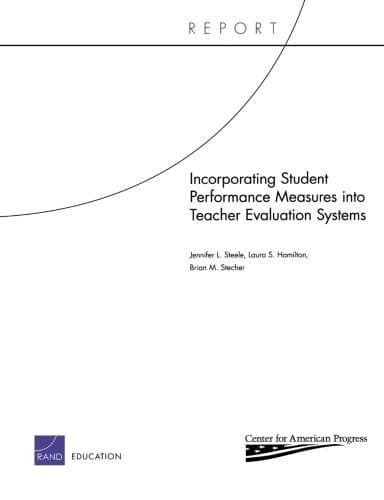 Tapa de Incorporating Student Performance Measures into Teacher Evaluation Systems