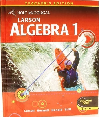 Tapa de Larson Algebra 1, Teacher's Edition