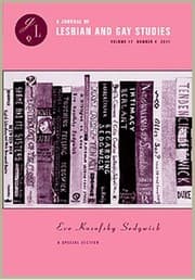 Tapa de Eve Kosofsky Sedgwick