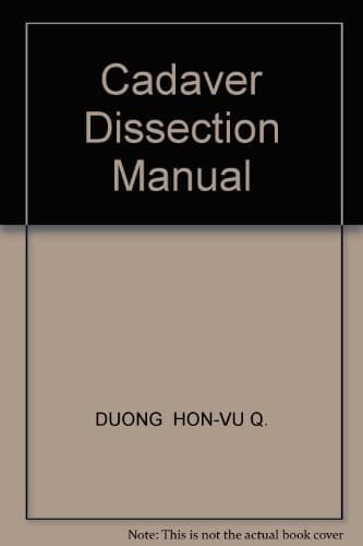 Tapa de Cadaver Dissection Manual