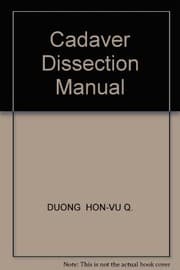 Tapa de Cadaver Dissection Manual