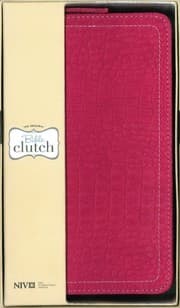 Tapa de NIV, Bible Clutch, Imitation Leather, Pink, Wallet Style, Red Letter Edition