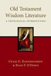 Tapa de Old Testament Wisdom Literature