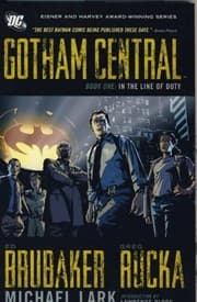 Tapa de In the Line of Duty. Greg Rucka & Ed Brubaker, Writers