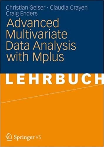 Tapa de Advanced Multivariate Data Analysis With Mplus