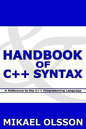 Tapa de Handbook of C++ Syntax