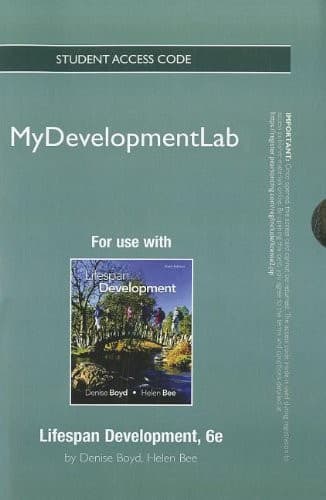 Tapa de NEW MyDevelopmentLab -- Standalone Access Card -- for Lifespan Development