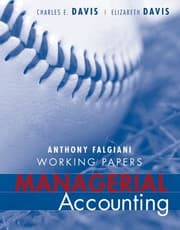 Tapa de Working Papers to accompany Managerial Accounting for Strategic Decision Making