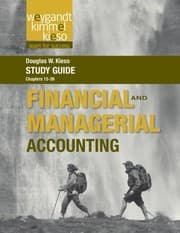 Tapa de Study Guide to accompany Weygandt Financial and Managerial, Volume 2