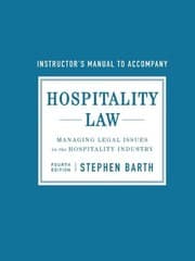Tapa de Hospitality Law, Instructor's Manual