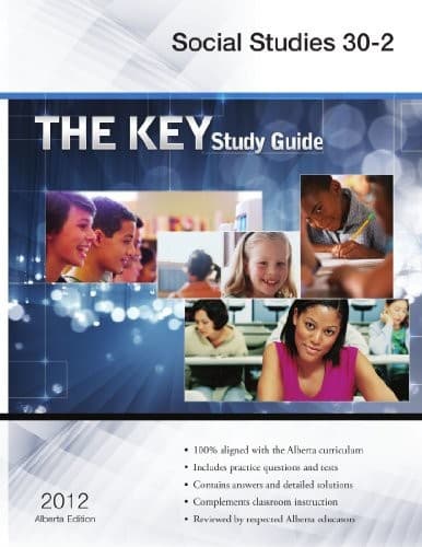 Tapa de The Key Study Guide Social Studies 30-2