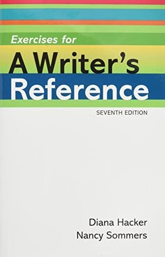 Tapa de Exercises for A Writer's Reference Compact Format