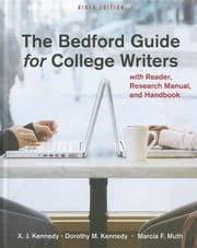 Tapa de Bedford Guide for College Writers 9e 4-in-1 cloth & Re