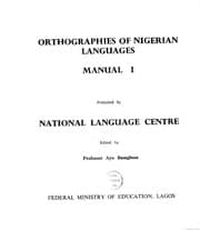 Tapa de Orthographies of Nigerian languages