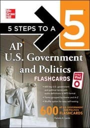 Tapa de 5 Steps to a 5 AP U.S. Government and Politics Flashcards for your iPod with MP3/CD-ROM Disk