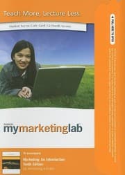 Tapa de MyMarketingLab Student Access Code for Marketing