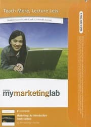 Tapa de MyMarketingLab with Pearson eText -- Access Card -- for Marketing