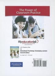 Tapa de MyEducationLab with Pearson eText -- Standalone Access Card -- for Educational Psychology