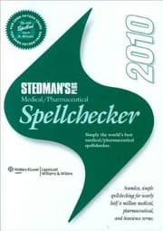 Tapa de Stedman's Plus Medical/Pharmaceutical Spellchecker 2010