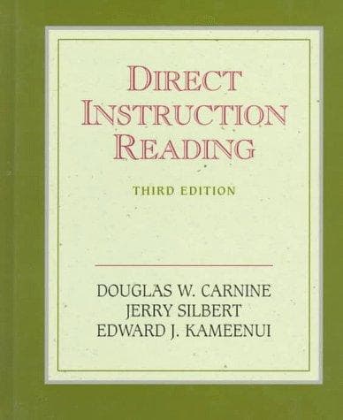 Tapa de Direct instruction reading