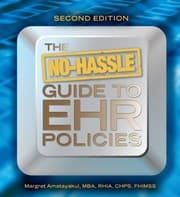 Tapa de The No-Hassle Guide to EHR Policies, Second Edition