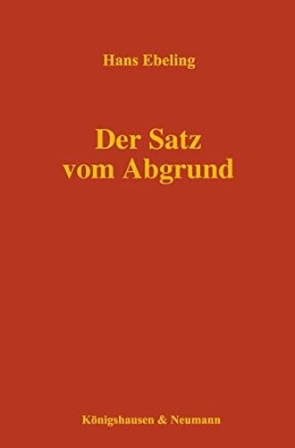 Tapa de Der Satz vom Abgrund