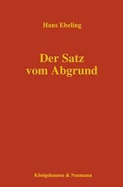 Tapa de Der Satz vom Abgrund
