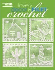 Tapa de Lovely Decor in Filet Crochet