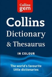 Tapa de Collins Gem Dictionary and Thesaurus [Fifth Edition]
