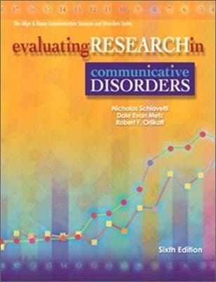 Tapa de Evaluating Research in Communicative Disorders