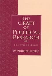Tapa de Craft of Political Research, The