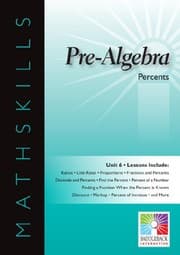 Tapa de Pre-Algebra Percents