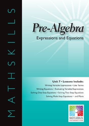 Tapa de Expressions and Equations