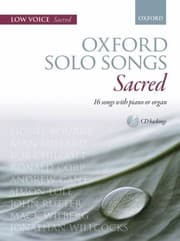 Tapa de Oxford Solo Songs : Sacred