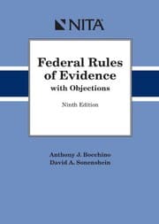 Tapa de Federal Rules of Evidence With Objections