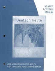 Tapa de Student Activities Manual for Moeller's Deutsch Heute