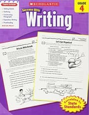 Tapa de Scholastic Success with Writing, Grade 4