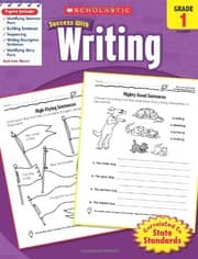 Tapa de Scholastic Success with Writing, Grade 1