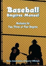 Tapa de Baseball Umpires Manual