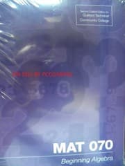 Tapa de MAT 070 Beginning Algebra Custom Edition for Guilford Technical Community College